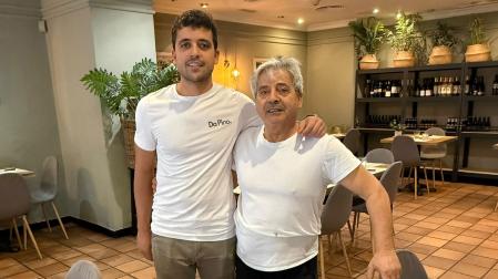 Giuseppe Lamanna y Emilio Lamanna, dos de los tres socios Pasta y Pizza Da Pino
