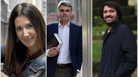 Dolores Redondo, Juan Torres Zalba y Daniel Ramírez García-Mina