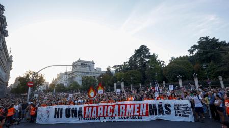Manifestación de apoyo a Maricarmen en Madrid