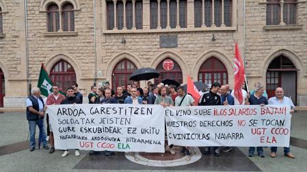 Imagen de la protesta de los trabajadores
