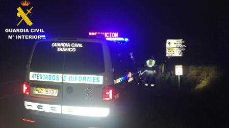 Un motorista resulta herido tras atropellar a un animal en la NA-150, en Egüés