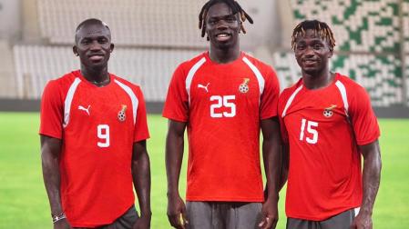 Rockson Yeboah durante un entrenamiento con Ghana