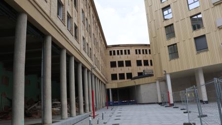 La zona urbanizada entre las viviendas libres y el antiguo colegio de Maristas