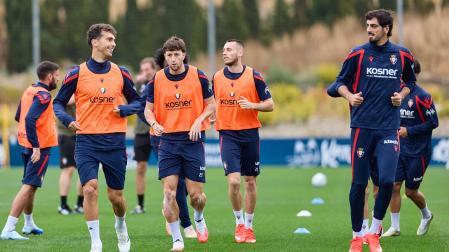 Fotos del entrenamiento de Osasuna este viernes, 2 de octubre de 2026