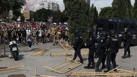Incidentes en Valencia tras la manifestación por la vivienda