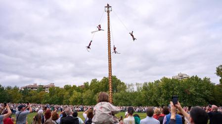 Ceremonia del Ritual de los Voladores de Papantla en Pamplona