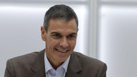 El presidente del Gobierno, Pedro Sánchez, asiste a la reunión de la Comisión Ejecutiva Federal, este lunes en la sede federal del PSOE
