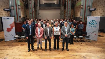 Participantes en la jornada de conclusiones en Pamplona de los proyectos europeos Interreg POCTEFA PHYRENE y SHAREDH2 Interreg SUDOE
