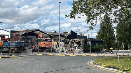 Aspecto que presentaba ayer la parcela donde se promueve una estación de servicio