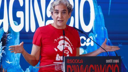 La exalcaldesa de Barcelona y presidenta de la Fundación Sentit Comú, Ada Colau, en un acto reciente