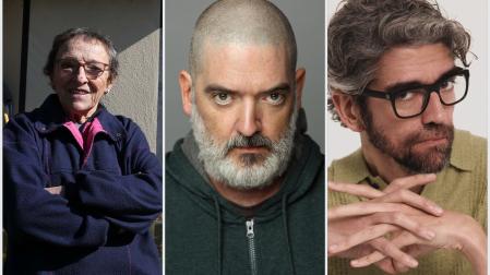 De izquierda a derecha, Elena Uriz, Jordi Aguilar y Javier Botet