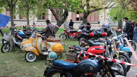 Motos de distintas marcas y cilindradas en una edición pasada del 'Katxarro Eguna'.