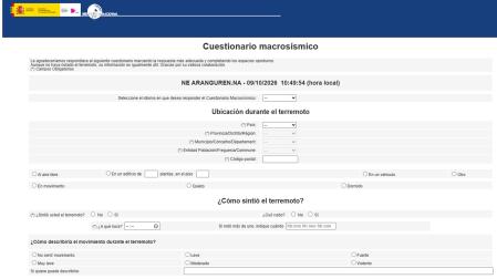 Formulario del IGN