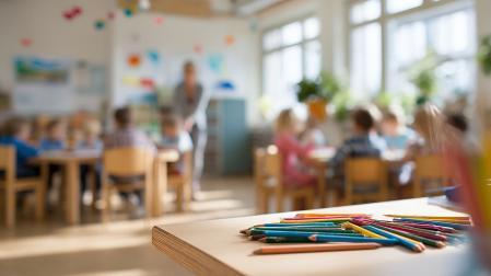 Niños en un aula