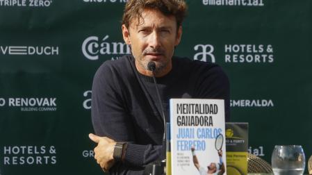 Juan Carlos Ferrero, con su libro 'Mentalidad ganadora'