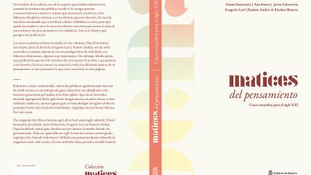 Portada del libro 'Matices del Pensamiento. Cinco Ensayistas para el siglo XXI'