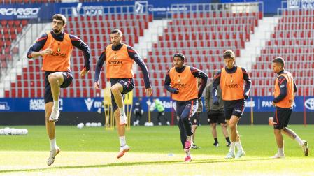 La plantilla completó el último ensayo a puerta cerrada en El Sadar