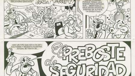 Viñetas de la obra de Francisco Ibáñez 'El preboste de seguridad', editado en 1985