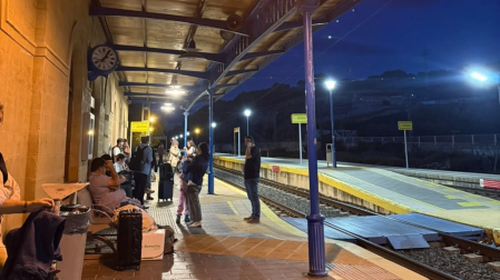 Estación de Tafalla este lunes 12 de octubre