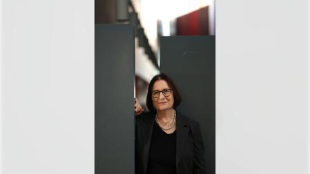 La historiadora y activista por los derechos humanos, este lunes en Baluarte