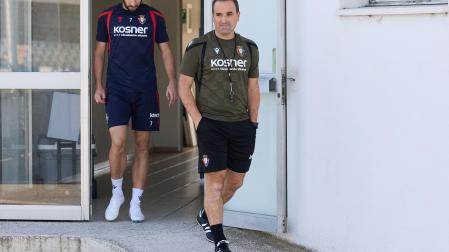 Fotos del primer entrenamiento de Jagoba Arrasate este miércoles en Tajonar