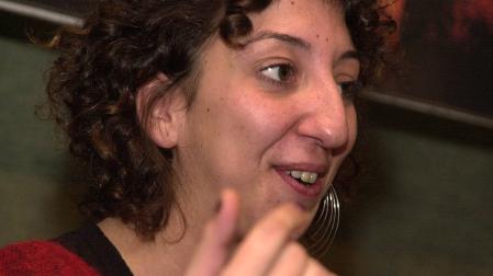 Mónica Cervera, fotografiada en 2022 en el festival Ópera Prima de Tudela