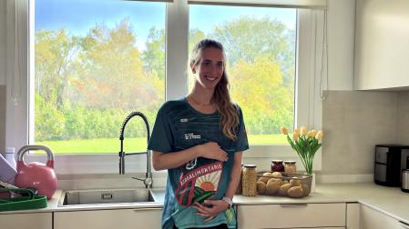 Aroa Lecumberri en las instalaciones de Nutrimove 360 en Sarriguren