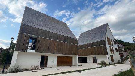 Las cuatro VPO de alquiler construidas por el Gobierno de Navarra en Garralda