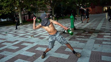Fotos de los incidentes en Yamaguchi por la presencia de Vito Quiles en Pamplona