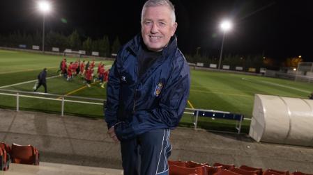 Adolfo Echeverría, en su etapa como entrenador del Corellano