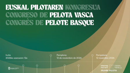 Cartel del primer Congreso Internacional de Pelota Vasca