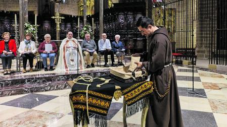 Joel Torres participó el 10 de octubre en la catedral de Pamplona en la oración por los 800 años de la muerte de San Francisco de Asís