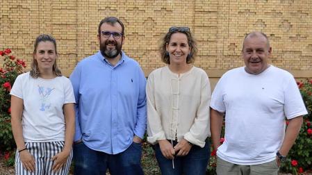 Los chefs Haizea Luzuriaga (Donamaria'ko Benta), Luis Salcedo (El Choko de Remigio), María Martínez (Enekorri) y Nicolás Ramírez (Túbal) participarán en la cena solidaria 'Tres Reyes, Cuatro Chefs'.