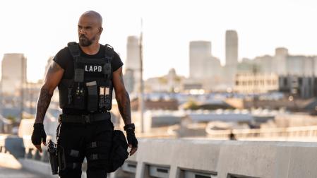 Shemar Moore, durante una escena de la serie S.W.A.T.