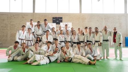Los medallistas en el Campeonato Navarro absoluto de judo de esta temporada