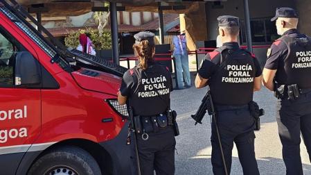 Tres agentes de la Policía Foral