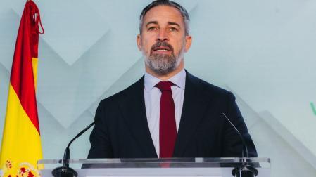 El presidente de Vox, Santiago Abascal