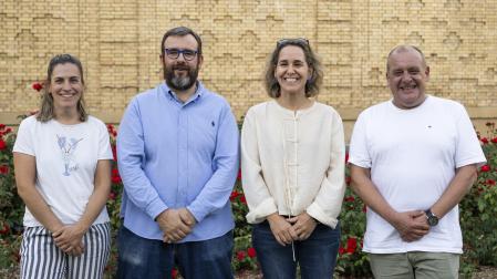 De izda a dcha: María Martínez (Enekorri), Luis Salcedo (El Choko de Remigio), Haizea Luzuriaga (Donamaria´ko Benta) y Nicolás Ramírez (Túbal).