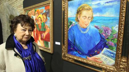 Gloria Ferrer, en una exposición suya en 2011.