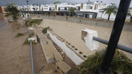 Vista de las inundaciones a consecuencia del paso de la dana Adam en la localidad alicantina de Els Poblets