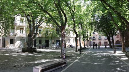 La plazuela de San José, un rincón pacífico en el corazón de Pamplona