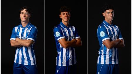 De izda. a dcha., Iñaki Alberca, Landres PInillos y Taz Bouguettaya