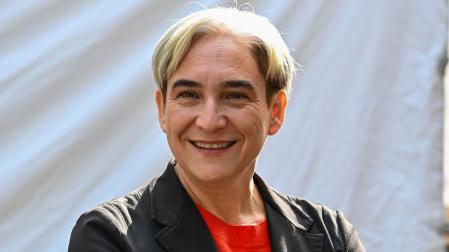 Ada Colau, candidata de Frente Amplio, en la presentación oficial de la nueva coalición