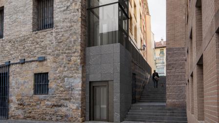 Pamplona proyecta un ascensor urbano para conectar la calle Calderería y la plaza de Compañía