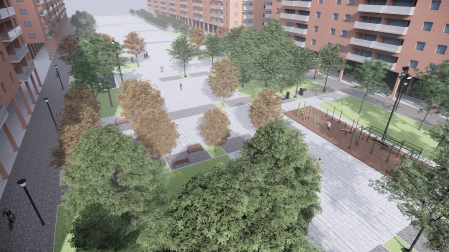 Reconstrucción de las obras en el paseo de Anelier