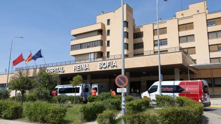 Acceso al hospital Reina Sofía de Tudela