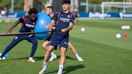 Anai Morales, en la pasada pretemporada con Osasuna