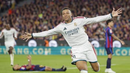Kylian Mbappé, autor de los dos goles madridistas