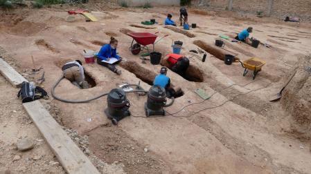 Imagen de las excavaciones de Torre Monreal en Tudela.