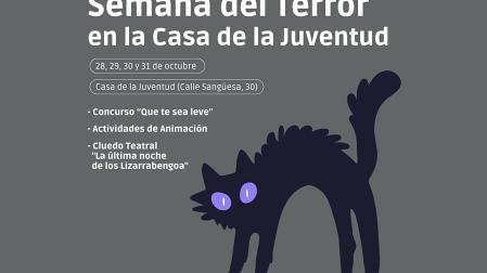Cartel anunciador de la Semana del Terror en la Casa de la Juventud de Pamplona